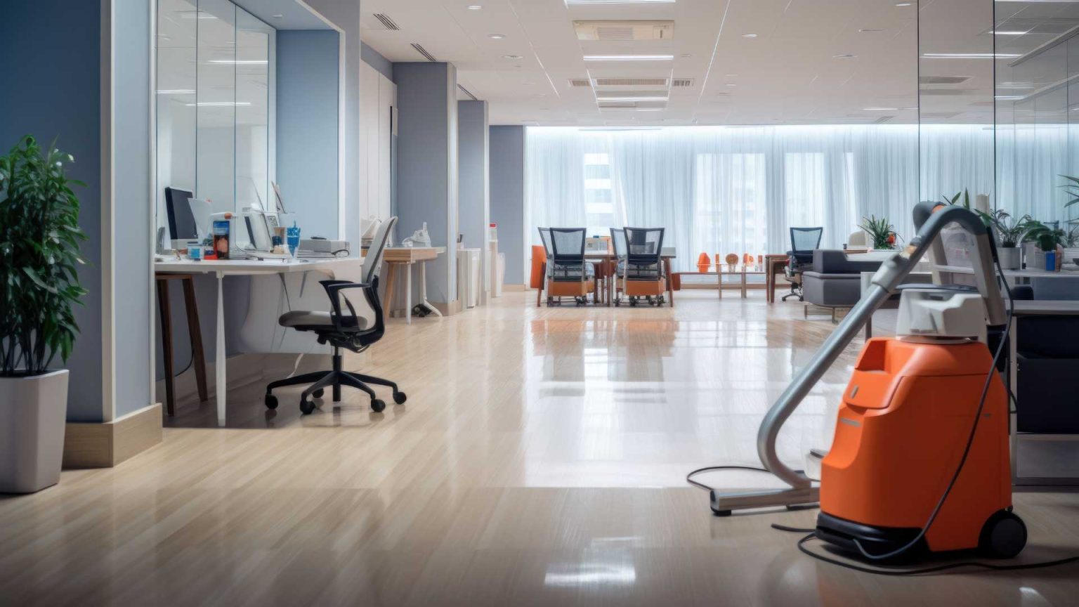 ניקיון במשרד עם עבודה היברידית